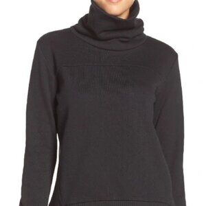 Alo Yoga Haze Funnel Neck Sweatshirt Black Size S